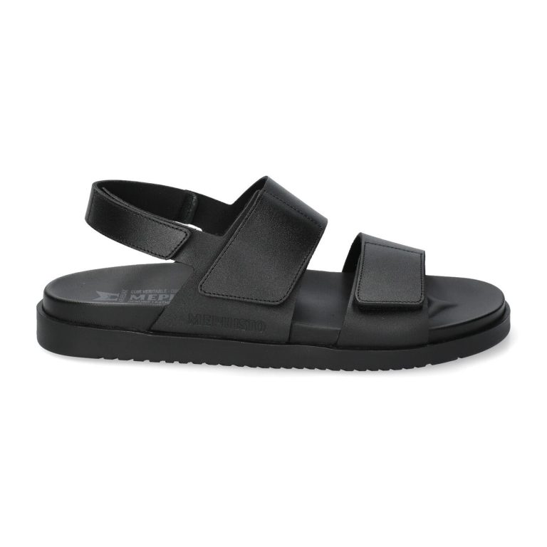 Mephisto GAUTIER Heren Sandaal - zwart Leer